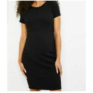 Motherhood Maternity Black Textured Sheath Dress